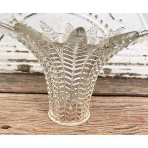 Vintage Cut Glass Hanging Light Lamp Part Ornate